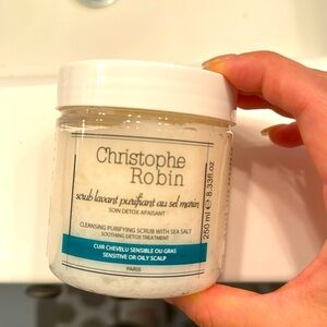 NEW Christophe Robin cleansing scrub with sea salt soothing detox treatment